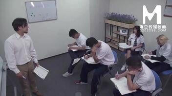 Free to watch Madou Media Works' Rebel Damsel Classmates in domestic setting